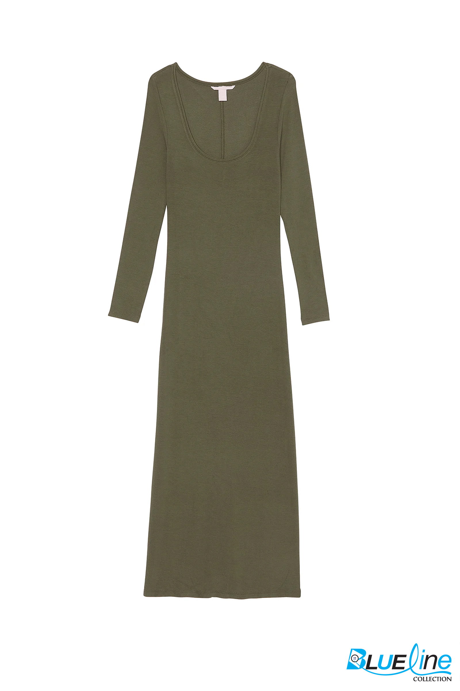 Square Neck Fringe Detail Slit Hem Bodycon Dress